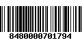 Código de Barras 8480000701794