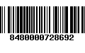 Código de Barras 8480000728692