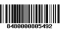 Código de Barras 8480000805492