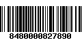 Código de Barras 8480000827890