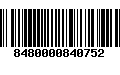 Código de Barras 8480000840752