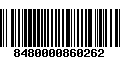 Código de Barras 8480000860262