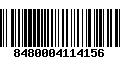 Código de Barras 8480004114156