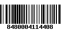 Código de Barras 8480004114408