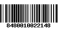 Código de Barras 8480010022148