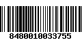 Código de Barras 8480010033755