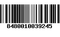 Código de Barras 8480010039245