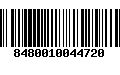 Código de Barras 8480010044720