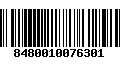 Código de Barras 8480010076301