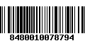 Código de Barras 8480010078794