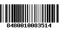 Código de Barras 8480010083514