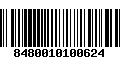 Código de Barras 8480010100624