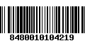 Código de Barras 8480010104219