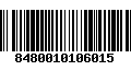 Código de Barras 8480010106015