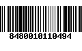 Código de Barras 8480010110494