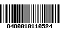 Código de Barras 8480010110524