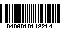 Código de Barras 8480010112214