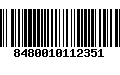 Código de Barras 8480010112351