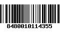 Código de Barras 8480010114355