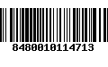 Código de Barras 8480010114713