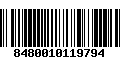 Código de Barras 8480010119794