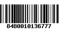 Código de Barras 8480010136777