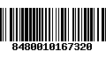 Código de Barras 8480010167320