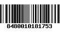 Código de Barras 8480010181753