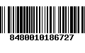 Código de Barras 8480010186727