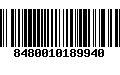 Código de Barras 8480010189940