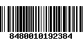 Código de Barras 8480010192384