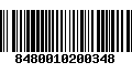 Código de Barras 8480010200348