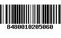 Código de Barras 8480010205060