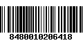 Código de Barras 8480010206418