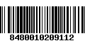 Código de Barras 8480010209112