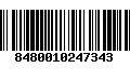 Código de Barras 8480010247343