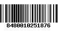 Código de Barras 8480010251876