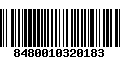 Código de Barras 8480010320183