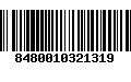 Código de Barras 8480010321319