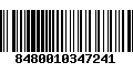 Código de Barras 8480010347241