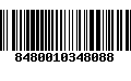 Código de Barras 8480010348088