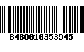 Código de Barras 8480010353945