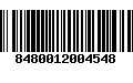 Código de Barras 8480012004548