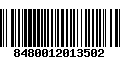 Código de Barras 8480012013502