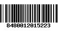 Código de Barras 8480012015223