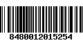 Código de Barras 8480012015254