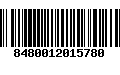 Código de Barras 8480012015780