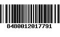 Código de Barras 8480012017791