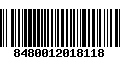 Código de Barras 8480012018118