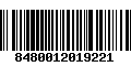 Código de Barras 8480012019221